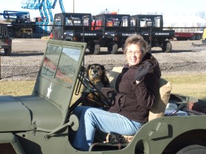 Lori &amp; Aussie, enjoying the pretty Christmas Day!