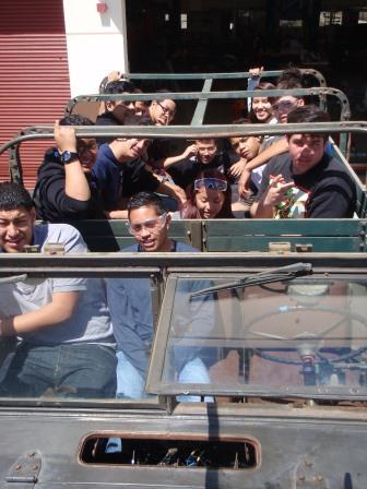 In case you're curious 16 of us fit. It rides much better full!!!