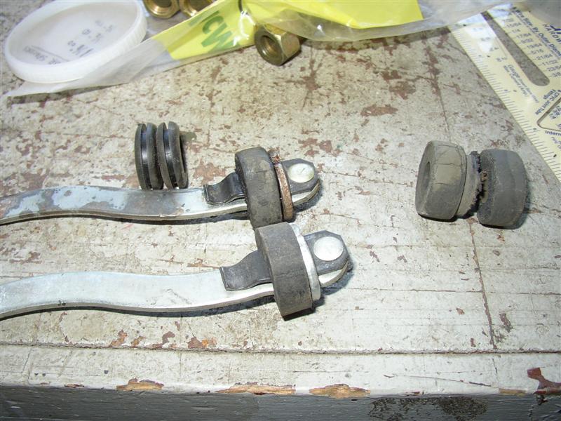 The top bumper is the headlight base-fender grommet half, the bottom is an OE bumper for comparison.  Disregard the two grommets at the top left, they were plan B and not used.