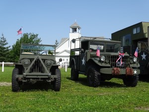 Our Rigs. Both have a long way to go, but enjoying a day in the sun.