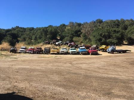 It may be hard to see, but there were some nice Dodges present, with some other goodies too. There were 4 M37's in attendance, but only 3 in the photo. One rock crawler, one modified truck, and two stock trucks.