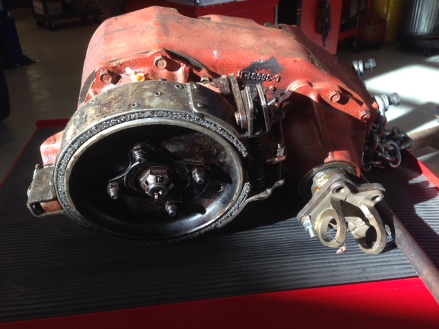Now I know how thick the asbestos is supposed to be! Picked up a new flange for the D-shaft too, the current one lost it's press on the bearing cups and they were walking a bit.