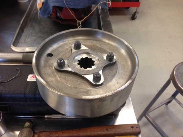 After a trip through the jet wash, sure is pretty, as least for a brake drum.