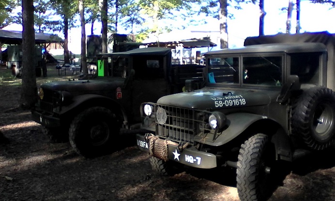 Rich's truck along side mine.