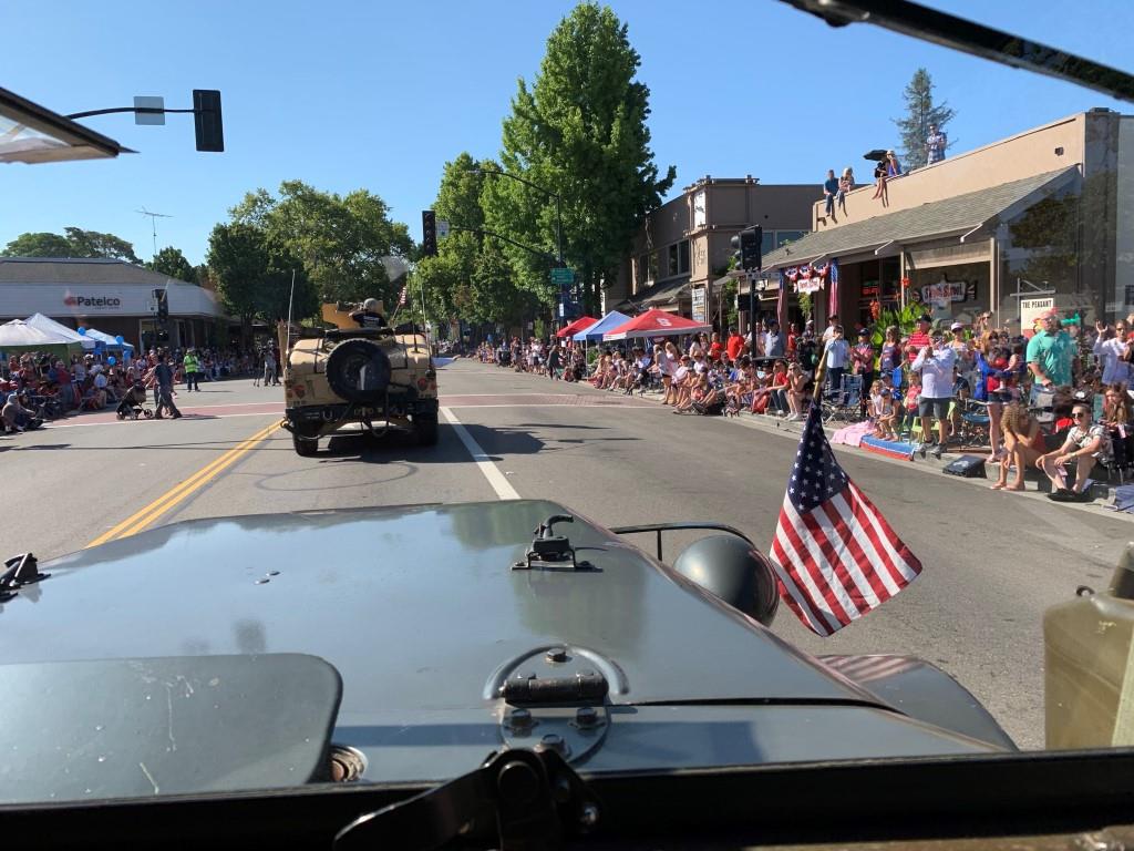 Enjoyed a 4th of July Parade with 9 other MV's. We transported American Legion members.