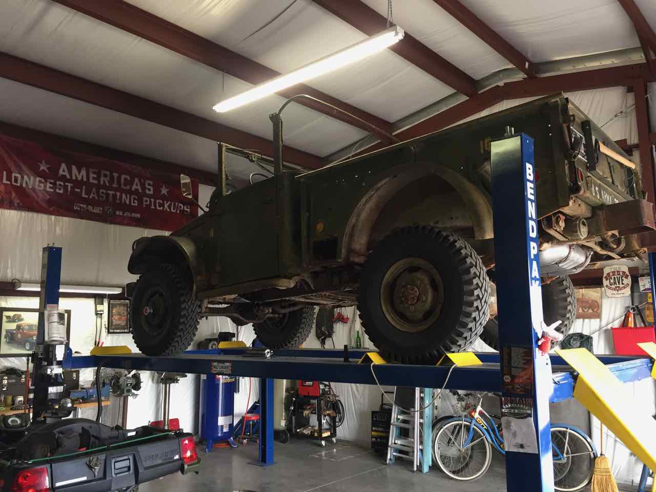 M37 on lift in garage.jpg