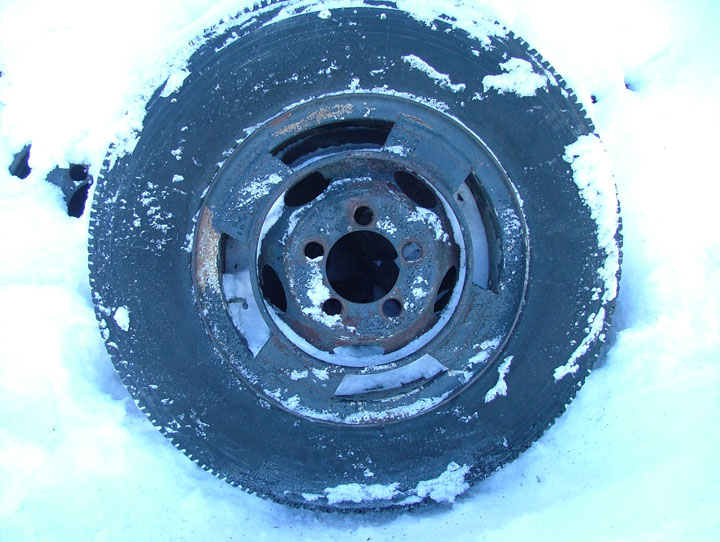 16'' Budd wheel welded in 20'' wheel